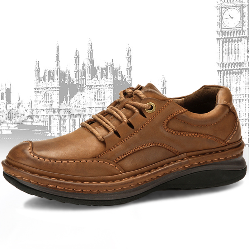 真皮冬季男鞋皮鞋男手工缝线鞋运动休闲男鞋子户外登山鞋男士皮鞋|msdalam kategori Kasut lelaki popular, kasut rendah - dari Buy2taobao.com untuk memberikan perkhidmatan ejen Taobao profesional membeli