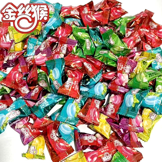 金丝猴果汁水晶糖混合水果味硬糖散装柠檬糖婚庆结婚喜糖果小零食