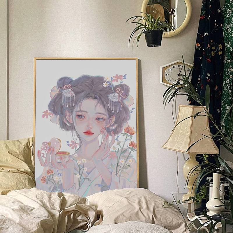 钻石贴画2022新款gua老师本草纲目系列燕脂卧室摆件十字绣diy手工