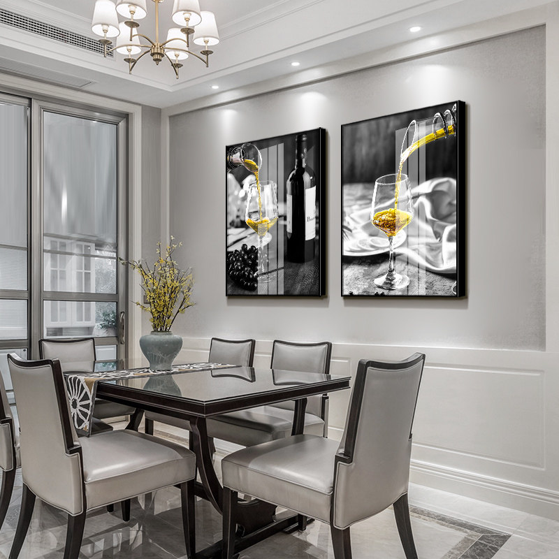 5d钻石画满钻餐厅轻奢简约现代挂画客厅酒杯点钻十字绣2025新款