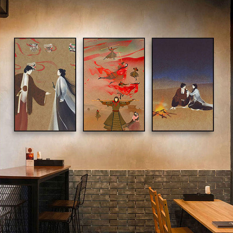 钻石画2020新款满钻简约卧室三联画大话西游情侣卡通粘钻十字绣