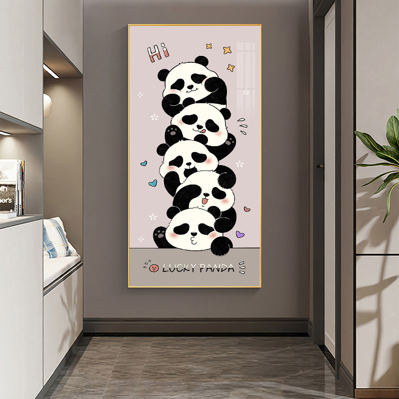 钻石画2025新款叠叠乐熊猫满钻卧室客厅十字绣砖石贴画手工带框5d