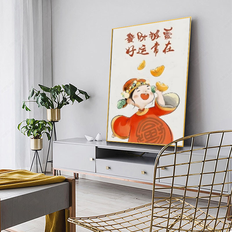 好运常在钻石画满钻客厅卧室小件十字绣2022新款砖石贴画手工带框