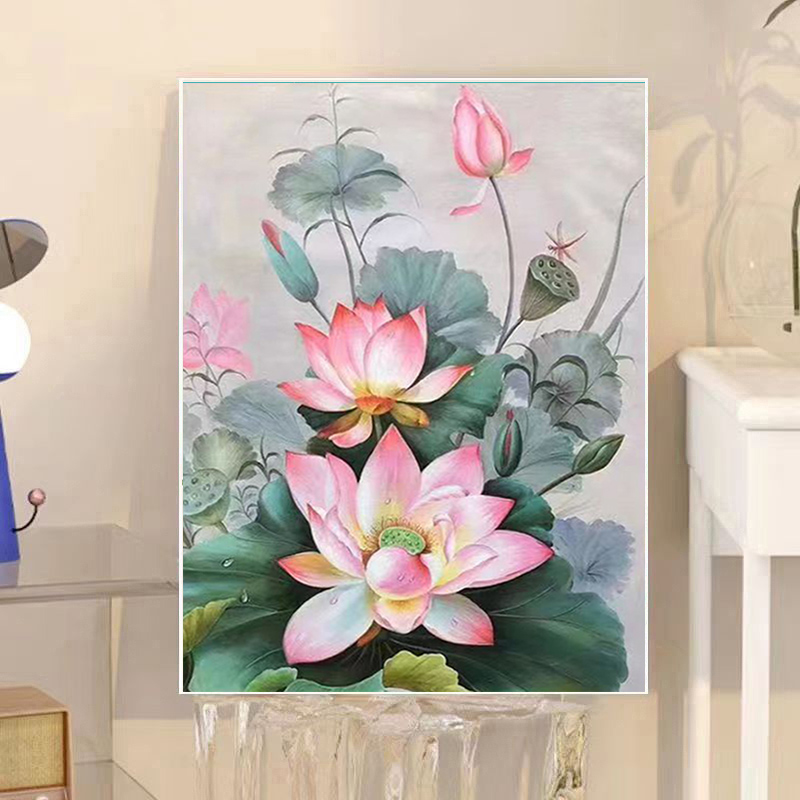 数字油画diy填充油彩画手工填色