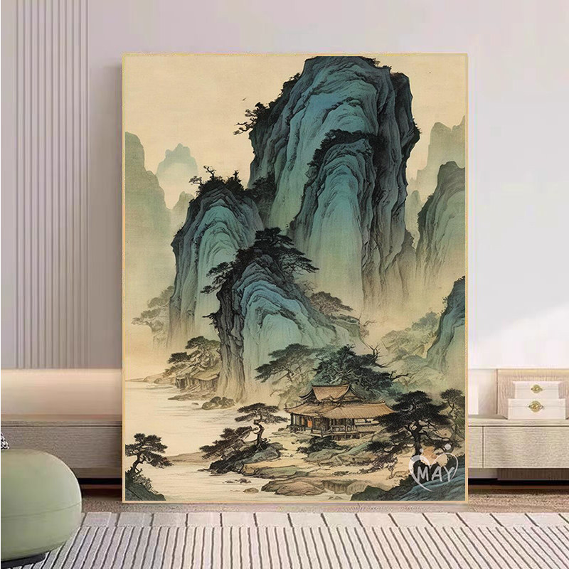 千里江山图数字油画diy填