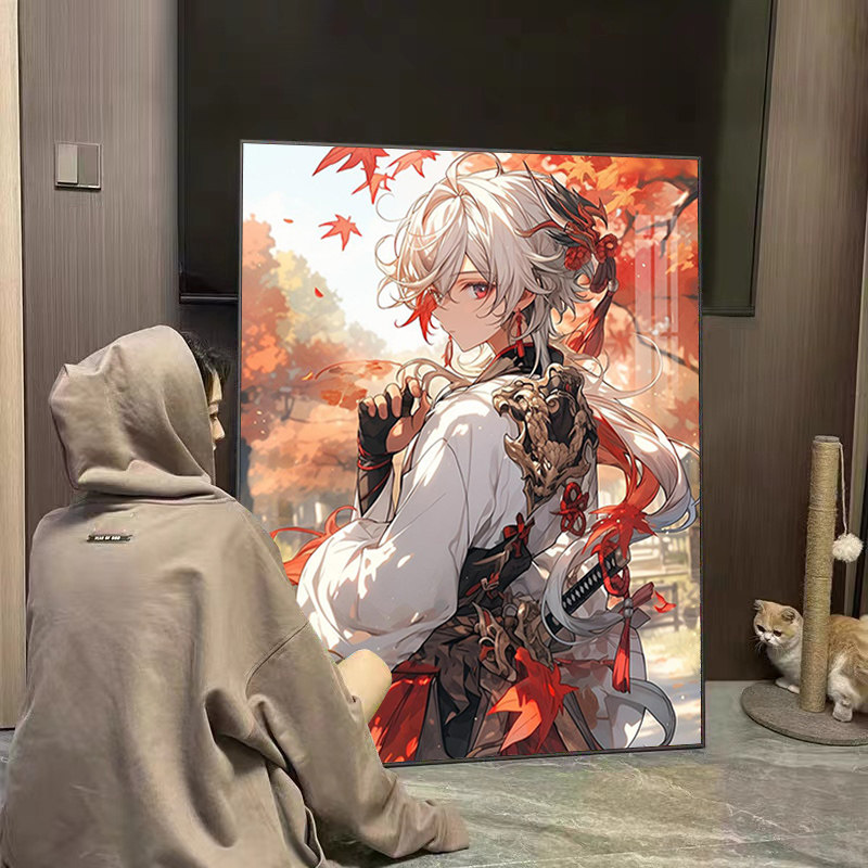 原神人物钻石画2025新款卧室客厅装饰画手工点贴画十字绣简约现代