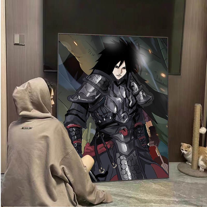 火影忍者神驹佑将宇智波斑钻石画2026年新款二次元马年新款十字绣