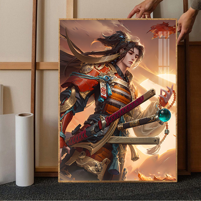 王者荣耀人物橘右京钻石画满钻卡通动漫卧室手工点贴画十字绣新款