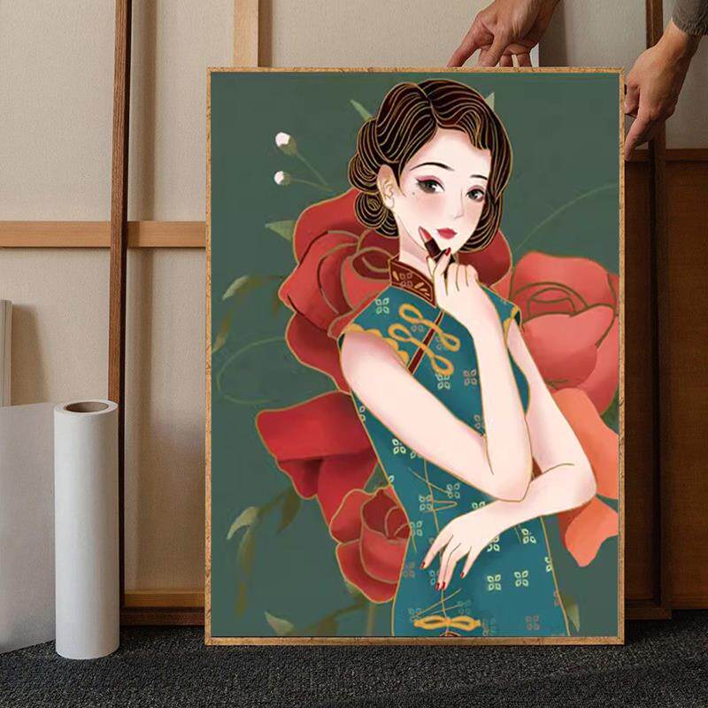 中国风十字绣2025新款人物美女旗袍5d贴钻钻石画古风客厅卧室满钻