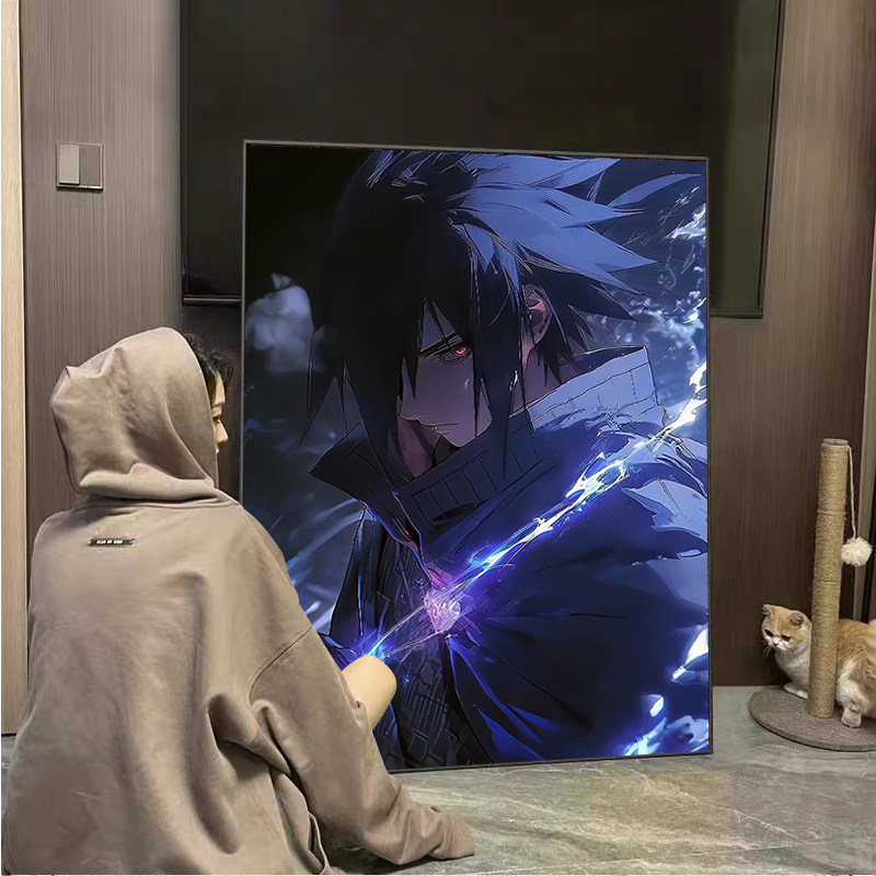 火影忍者宇智波佐助钻石画2025年新款潮流潮酷高级感十字绣5d满钻