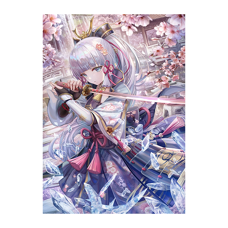 钻石画2025年新款原神神里绫华手工5d贴满钻十字绣刺绣卧室玄关