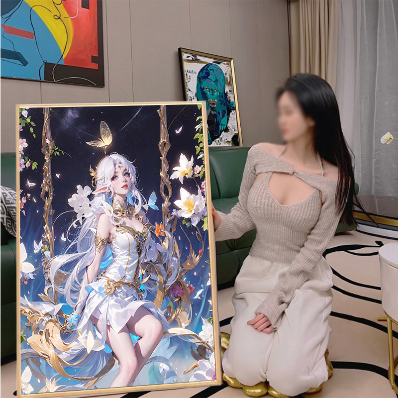 钻石画2025新款卡通动漫客厅儿童手工diy贴满钻十字绣刺绣装饰画图片