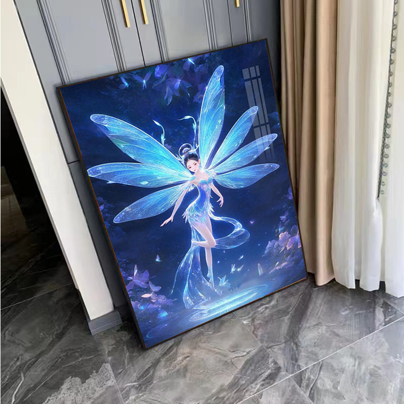 森林守护神精灵仙子钻石画2023新款小件卧室简单十字绣小件装饰画