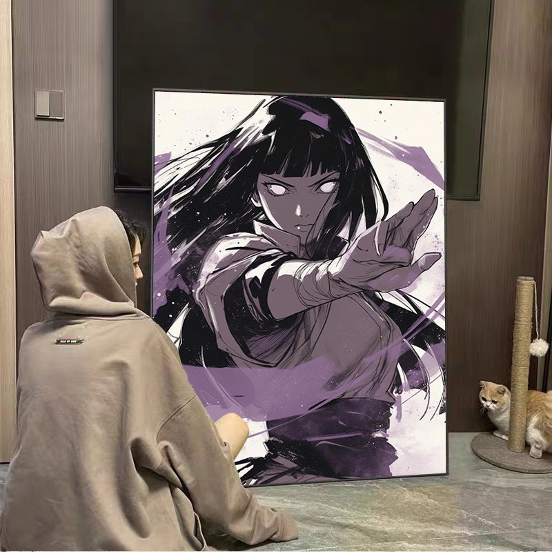 火影忍者日向雏田钻石画2026年新款二次元潮酷高级感满钻5d十字绣