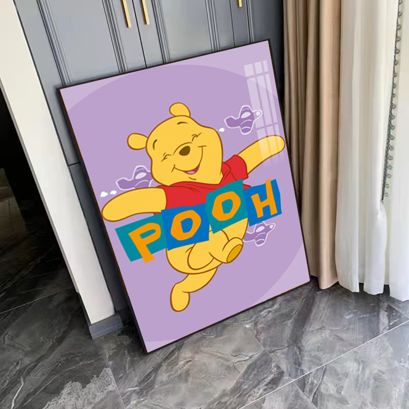 小熊维尼创意钻石画满钻2025新款卡通动漫手工简单点贴画十字绣5d