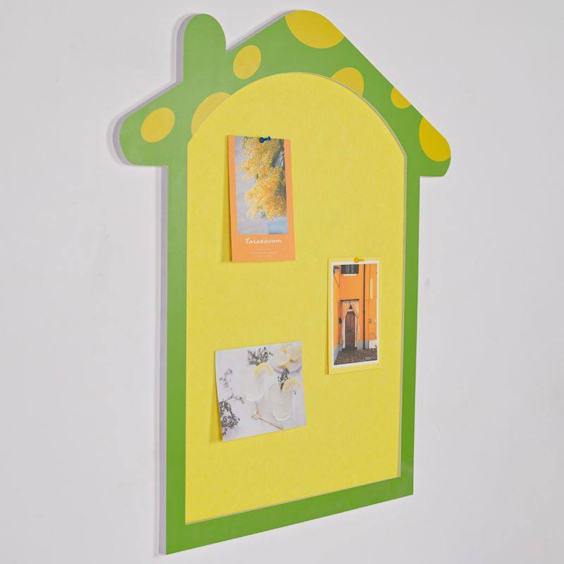 杏双 蘑菇屋毛毡板软木板照片墙幼儿园环创墙面装饰公告栏展示墙