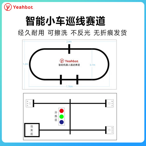 智能小车巡线比循迹赛道地图