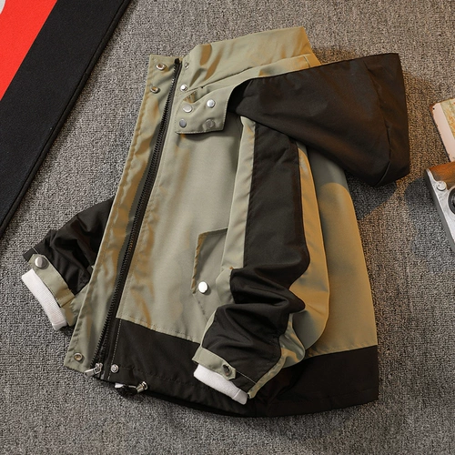 Детская летняя одежда, куртка, комплект, осенний плащ для мальчиков, коллекция 2022, подходит для подростков, в западном стиле, осенняя