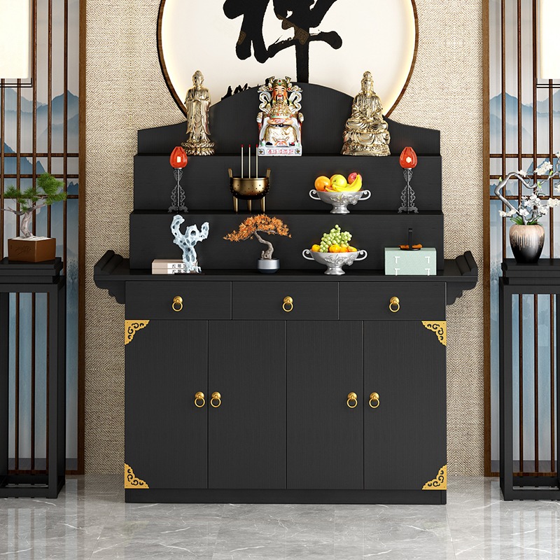 供桌佛龛供桌佛台三层家用现代风格藏式佛堂柜供台经济型菩萨中堂