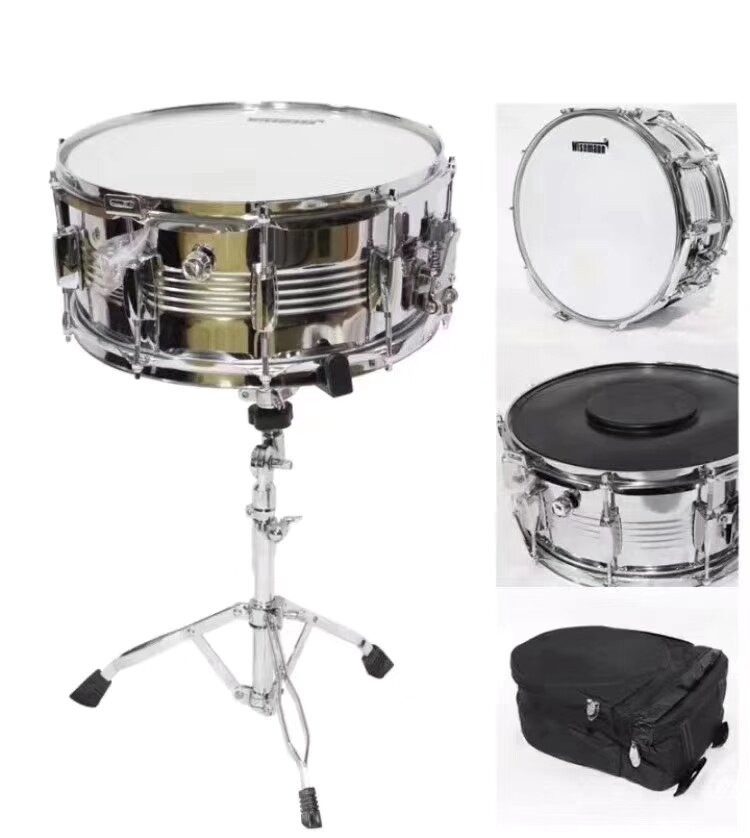 14英寸小军鼓乐队演奏学校乐队 鼓架+军鼓包+鼓锤+哑鼓垫套装包邮