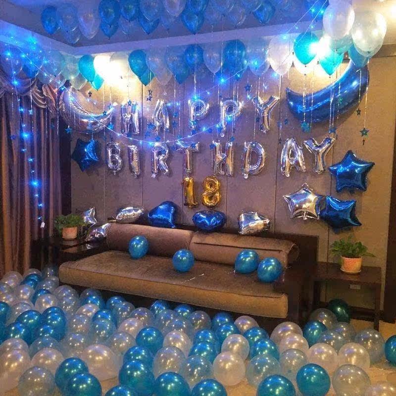 生日装饰场景布置女生成年十八岁ins风女友童孩成人礼家庭酒店