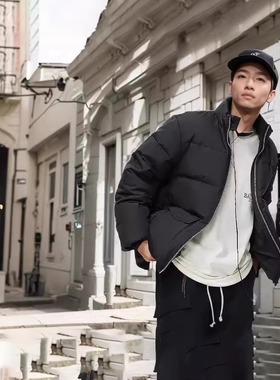 李宁2023冬季新款运动潮流男子时尚运动休闲鸭绒短羽绒AYMT063