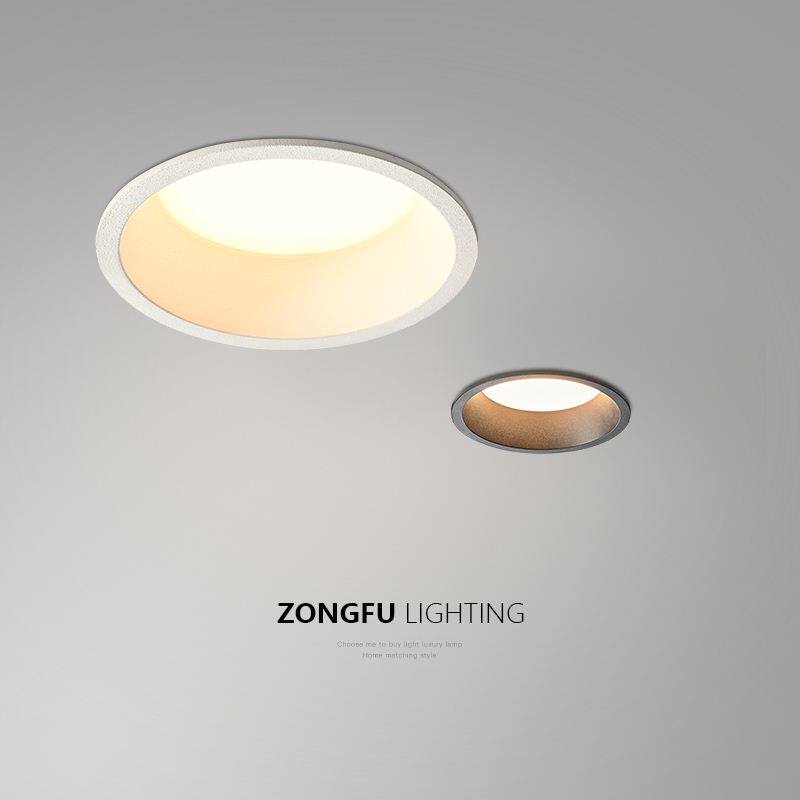 极简嵌入式筒灯led天花灯家用客厅无主灯8公分孔灯洞灯窄边射灯