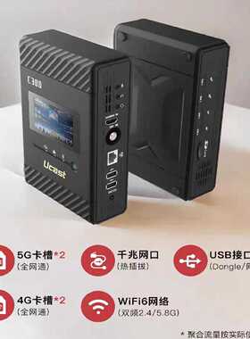 全新Ucast C300 C350 5G聚合背，内置2个5议价
