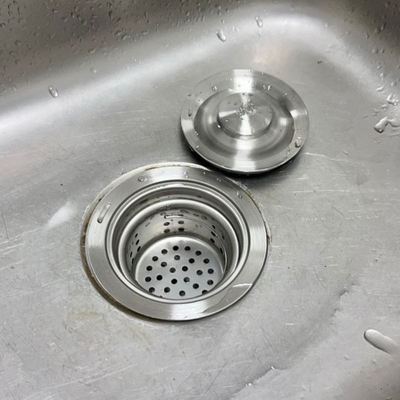 洗菜配件下水器通用漏水塞洗菜盆下水管塞子老式提笼不锈钢排水管