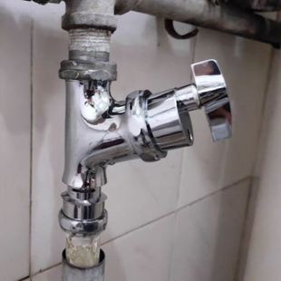 厕所蹲便器旋钮式 大便冲洗阀手扭大便池阀芯盖 冲水阀手按老款 角式