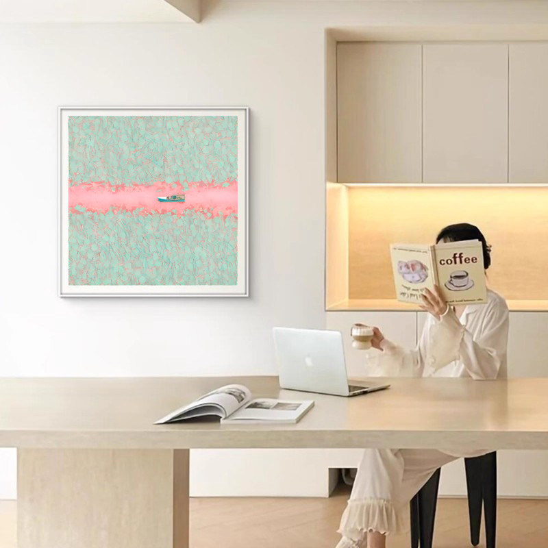 新中式岁月静好入户玄关装饰画小众艺术感卧室书房沙发背景墙挂画,家居饰品,现代装饰画,淘宝优惠券,粉丝福利购,淘宝优惠卷