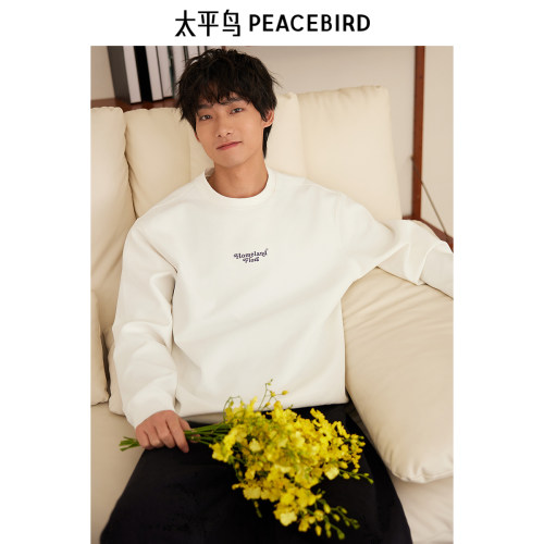 太平鸟男装 春季圆领套头卫衣男B1CRE1230
