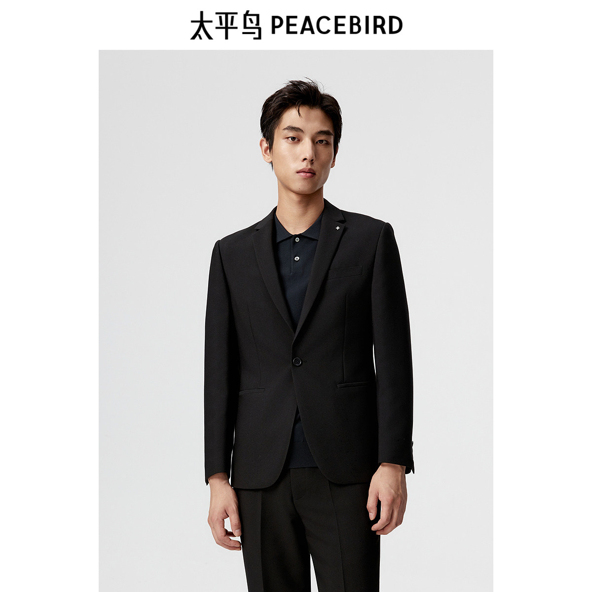 太平鸟男装春季时尚修身西装 B1BAE1X09