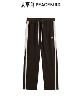【商场同款】太平鸟男装休闲裤冬季灯芯绒直筒卫裤 B1GME4333