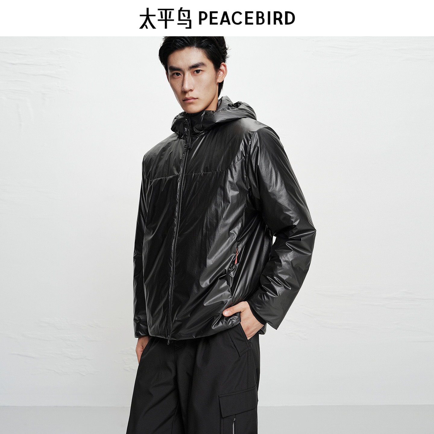 【AIRxPEACE】太平鸟男装棉衣25冬季新款连帽质感外套 B2ABF4189