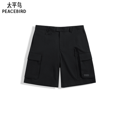 太平鸟男装工装休闲裤25夏新款时尚中短裤B1GCF2246