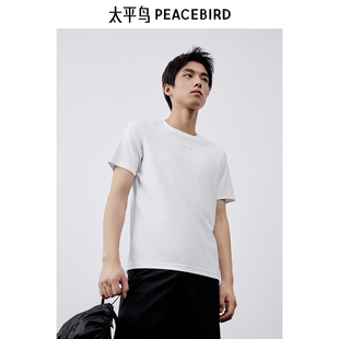 休闲T恤 重磅印花短袖 B1CNE2505 新款 太平鸟男装