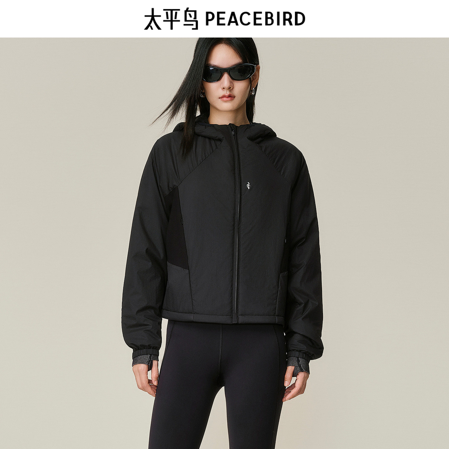 【AIRxPEACE】太平鸟 连帽棉衣宽松时尚休闲外套潮流 B2ABF412X