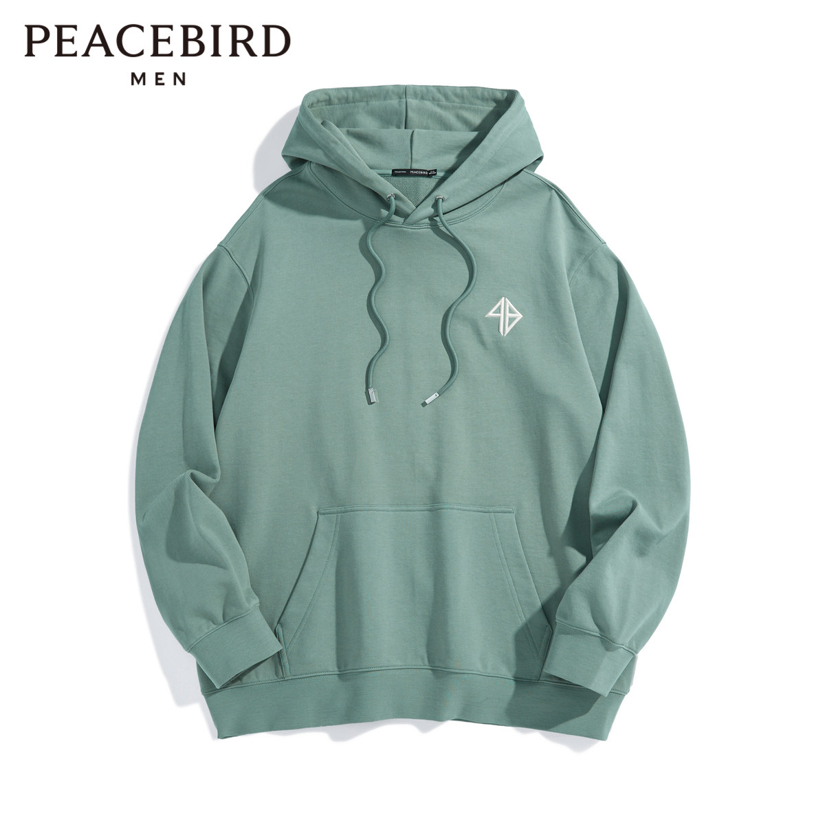 太平鸟男装 卫衣男长袖套头休闲上衣春秋季连帽潮流外套男