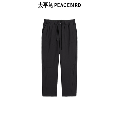 太平鸟男装休闲裤春季四面弹户外长裤 B1GBE3A09