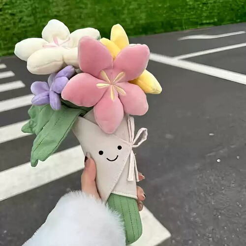 趣味花束手捧花玩偶毛绒玩具安抚公仔毕业婚礼生日礼物520情人节