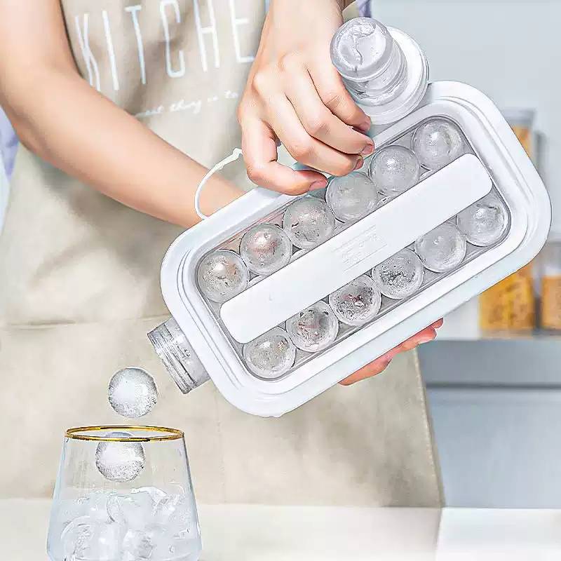 冰球水壶二合一冰块制冰模具神器冰格杯家用球形矽胶储冰盒冻冰袋