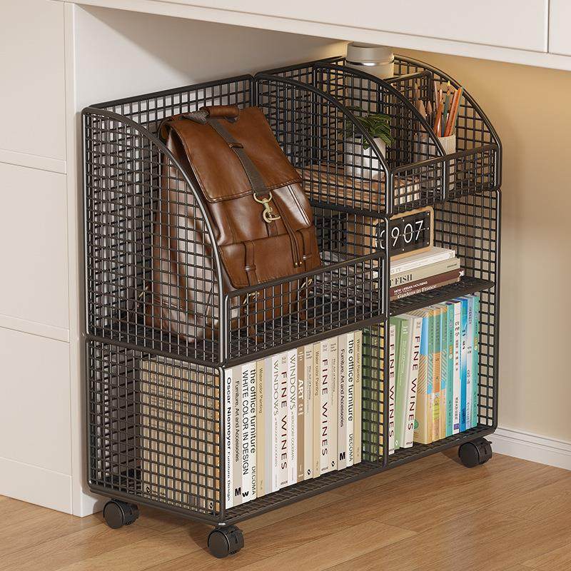 桌下置物架书桌旁小书架可移动落地办公桌边学生书本书包收纳滑轮,家庭/个人清洁工具,浴室角架/置物架,淘宝优惠券,粉丝福利购,淘宝优惠卷