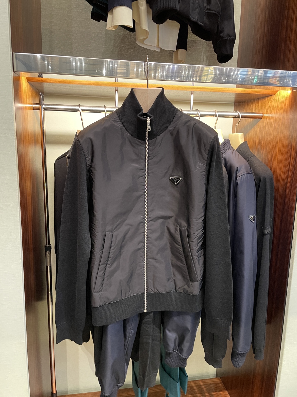 开衫男士夹克Prada普拉达棉服