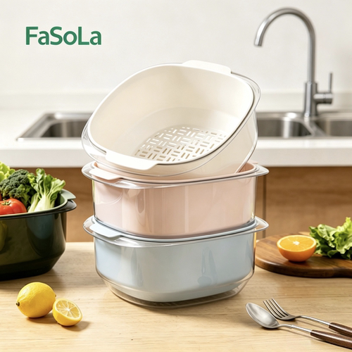 FaSoLa洗菜盆沥水篮厨房家用新款
