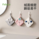 FaSoLa挂式 擦手毛巾可爱吸水抹干手帕厨房加厚不掉毛擦手布