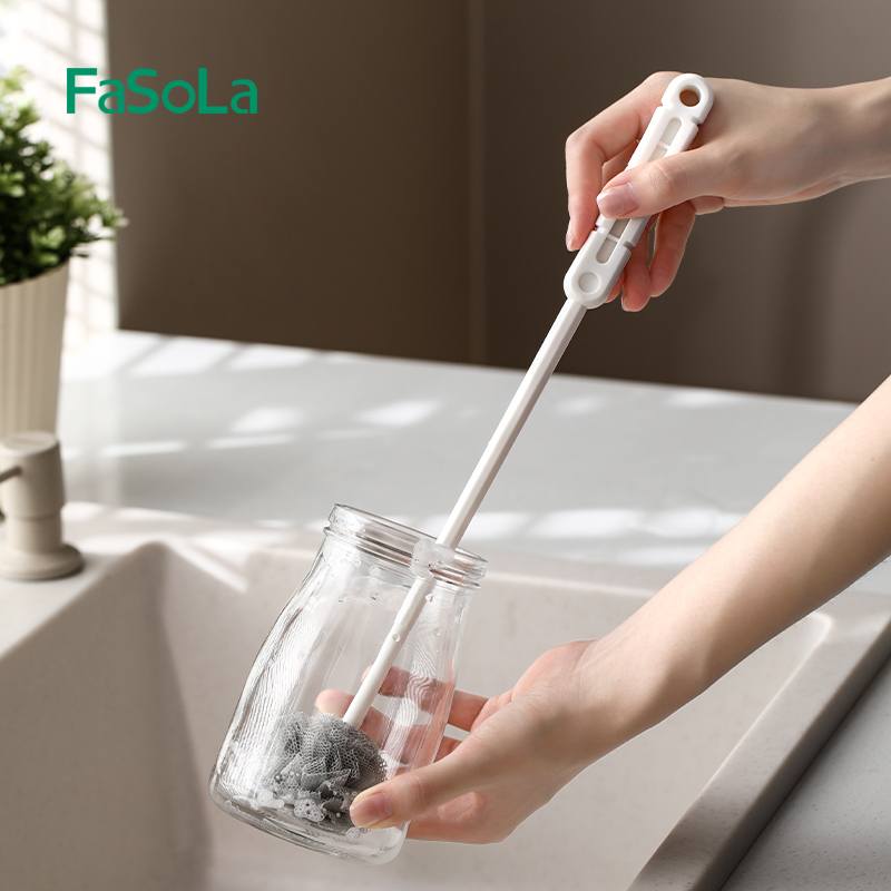 FaSoLa洗刷杯子刷子长柄洗奶瓶豆浆破壁机专用清洁刷水杯清洗神器