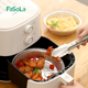 FaSoLa空气炸锅专用纸家用烤箱托盘一次性加厚铝箔盘耐高温锡纸碗