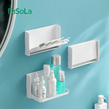 FaSoLa卫生间可折叠置物架浴室架子厕所免打孔洗手间挂墙上收纳架
