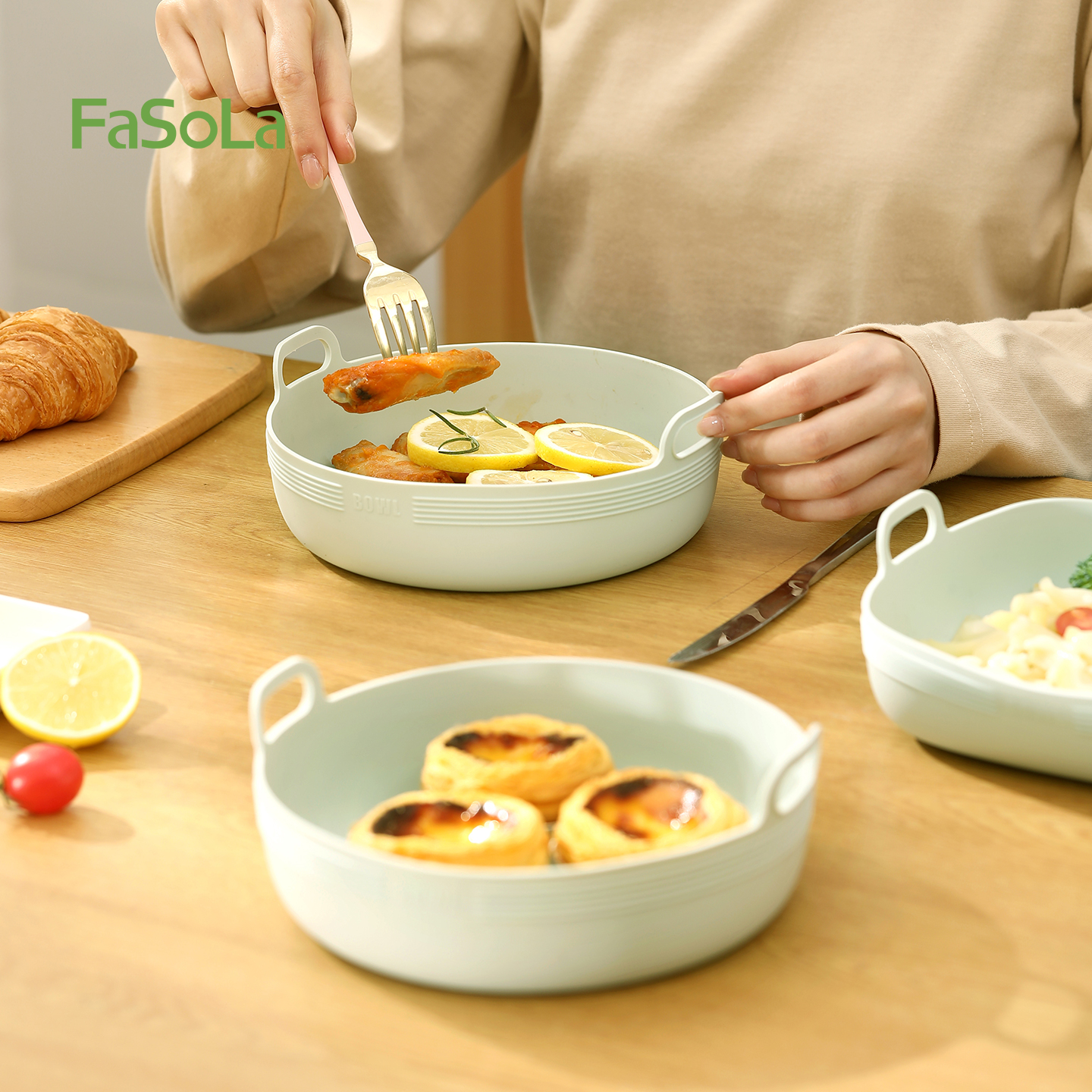 FaSoLa硅胶空气炸锅烤盘